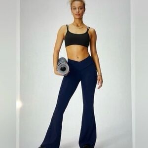 Fabletics PureLux High Waisted Crossover Flare Yoga Pants